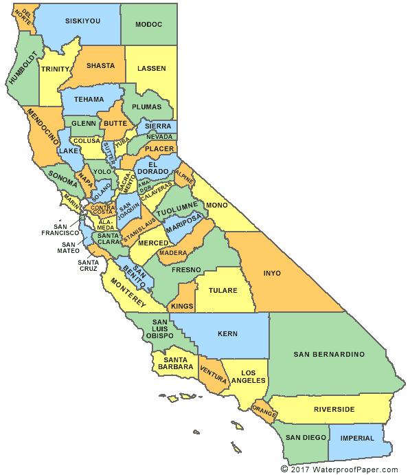 California counties||