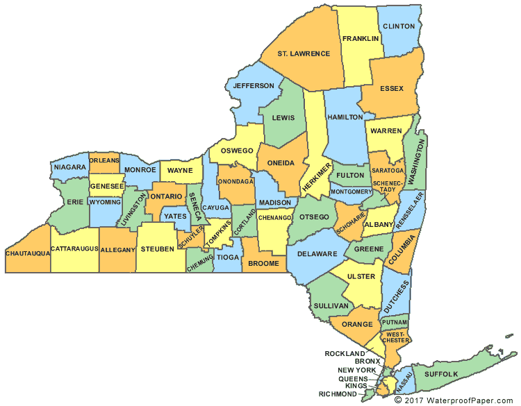 New York counties|