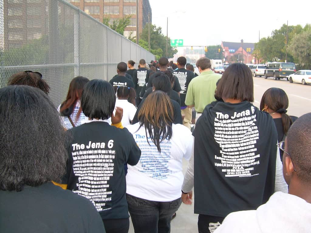 A march in support of the Jena Six