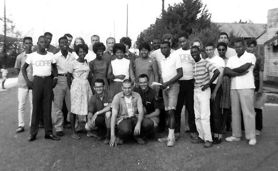 Louisiana Freedom Summer Volunteers and CORE Staff at Training Center