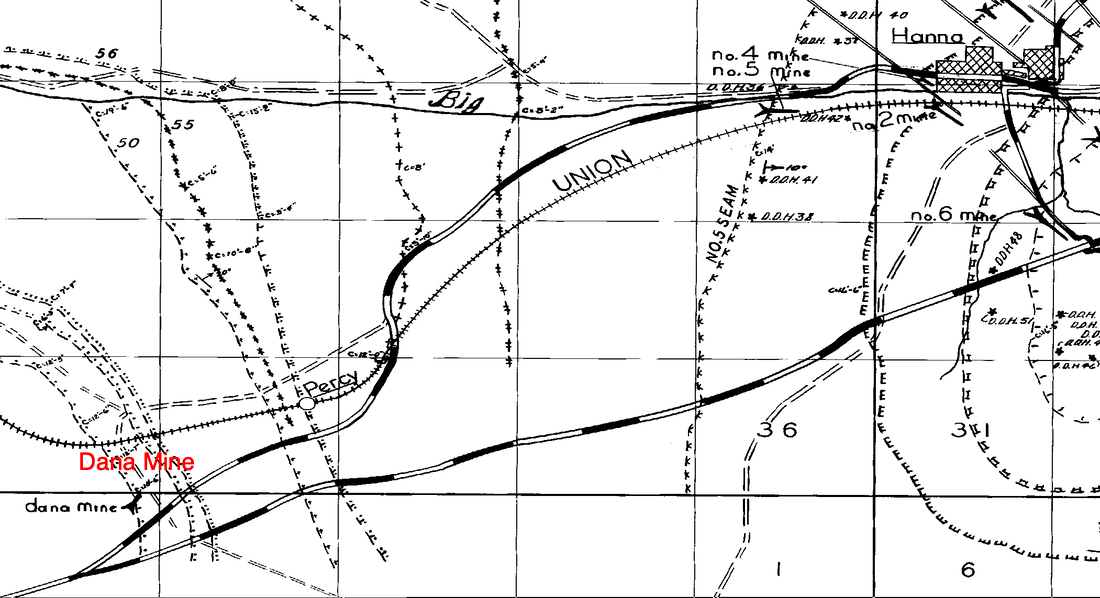 |Map Showing Dana on the Union Pacific Railroad|James Shepperson|