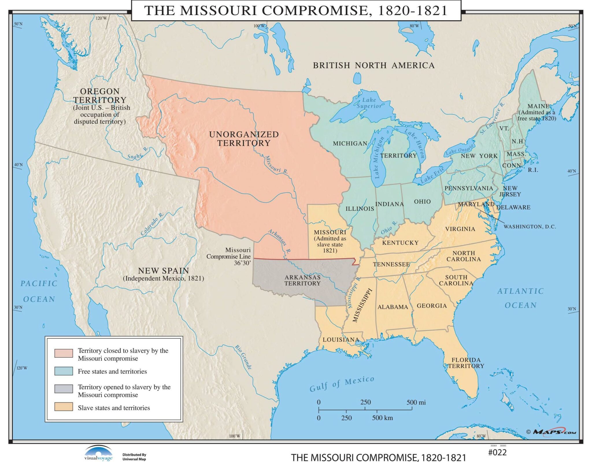 1820 The Missouri Compromise   Missouri Compromise Map Kappa Map Group 2048x1598 