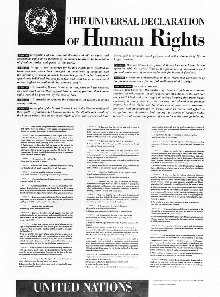 (1948) United Nations Universal Declaration of Human Rights